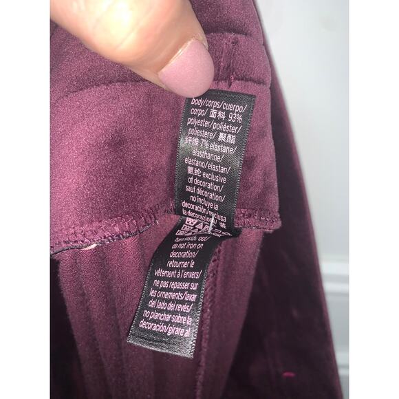 Victoria's‎ Secret Women's XL Purple Velour Jogger Pants Casual - Picture 8 of 8